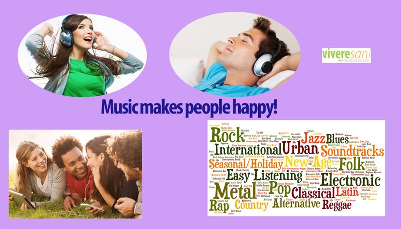 La musica stimola, rallegra, rilassa… La musica stimola, rallegra, rilassa…